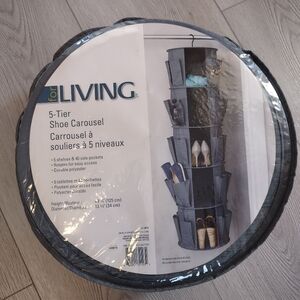 For Living 5-Tier Shoe Carousel/Closet Organizer